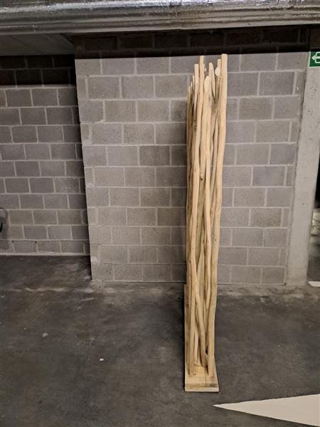 Grote foto kamerscherm of paravent in teakhout. huis en inrichting kamerschermen