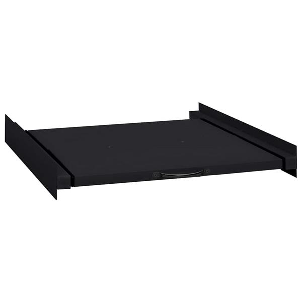 Grote foto vidaxl wasmachine tussenplank zwart 60 x 60 x 8 cm staal witgoed en apparatuur wasmachines