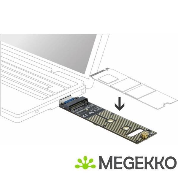 Grote foto delock 64069 converter voor m.2 nvme pcie ssd met usb 3.1 gen 2 computers en software harde schijven