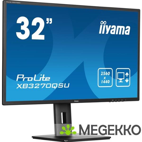 Grote foto iiyama prolite xb3270qsu b1 32 quad hd 100hz ips monitor computers en software overige computers en software