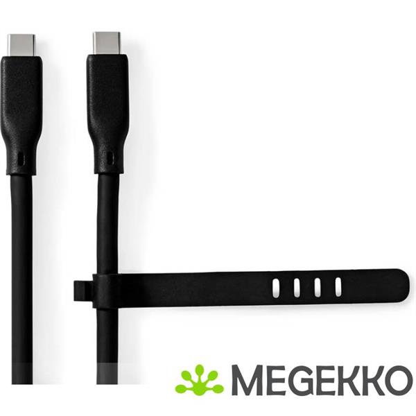 Grote foto nedis usb 3.2 gen 2 20gbps 240w usb type c 1m zwart computers en software overige computers en software