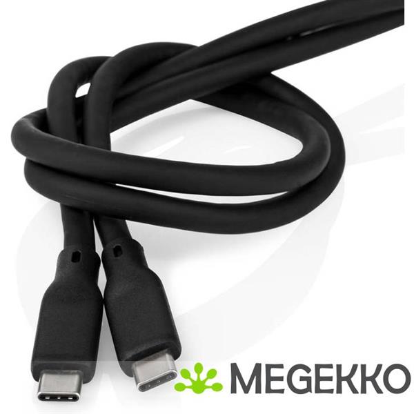 Grote foto nedis usb 3.2 gen 2 20gbps 240w usb type c 1m zwart computers en software overige computers en software