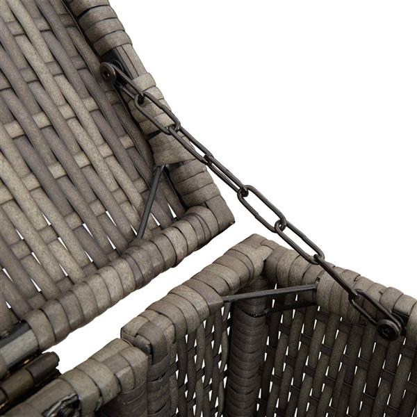 Grote foto vidaxl afvalbak box grijs 65 x 80 x 115 cm polyetheen tuin en terras tuinhuisjes en blokhutten