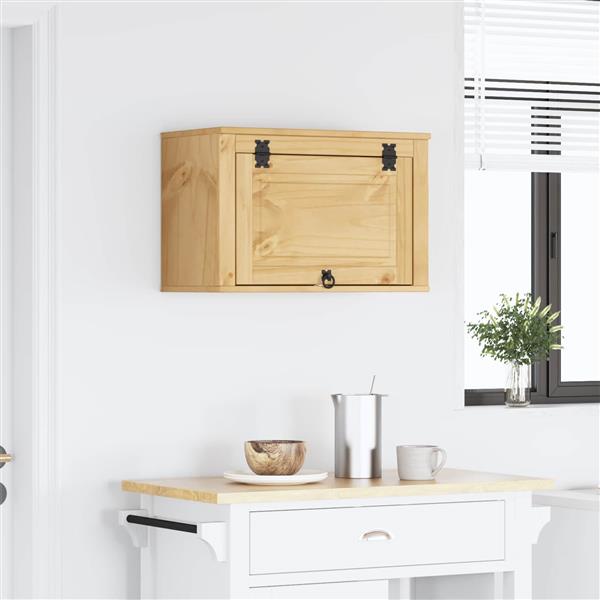 Grote foto vidaxl kast met opslag honing 60 x 32 x 40 cm massief grenenhout huis en inrichting keukens