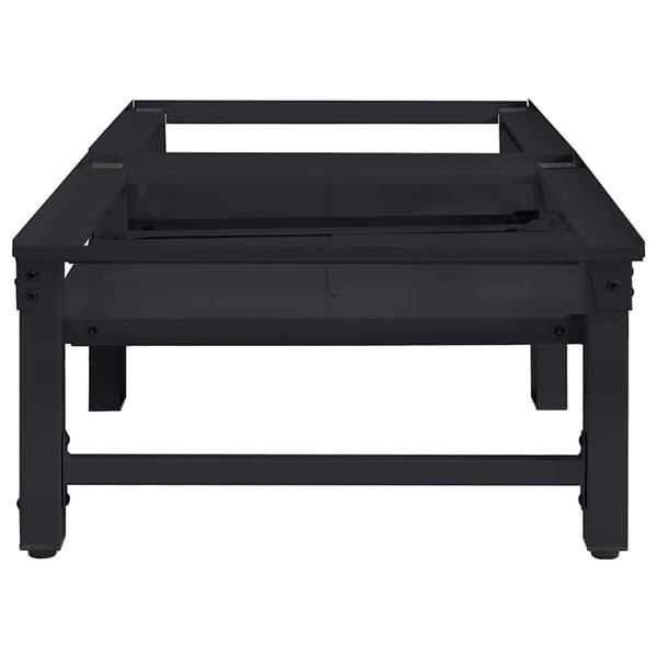 Grote foto vidaxl wasmachine pedestal 2 pcs zwart 124 5 x 61 5 x 32 5 cm staal witgoed en apparatuur wasmachines