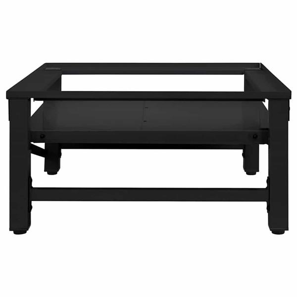 Grote foto vidaxl wasmachine pedestal zwart 62 x 60 5 x 32 5 cm staal witgoed en apparatuur wasmachines