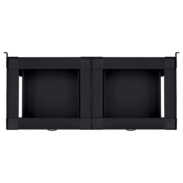 Grote foto vidaxl wasmachine pedestal 2 pcs zwart 64 x 55 x 32.5 cm staal witgoed en apparatuur wasmachines