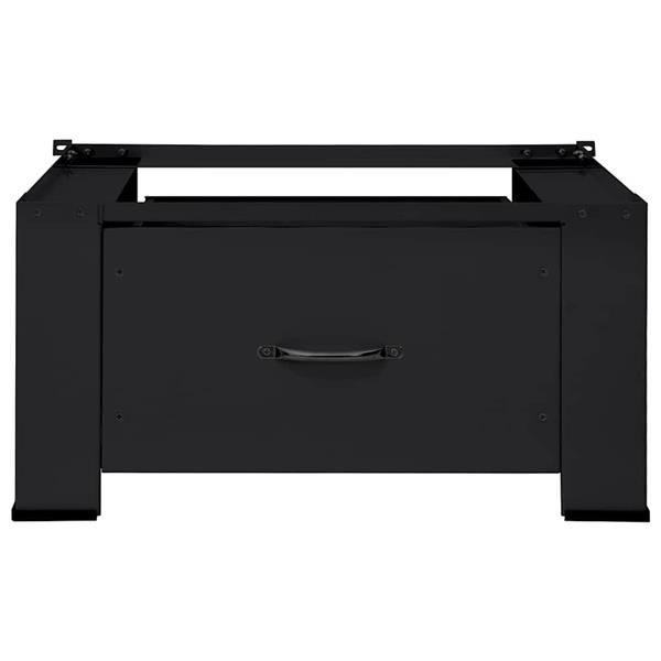 Grote foto vidaxl wasmachine pedestal zwart 64 x 55 x 32 5 cm staal witgoed en apparatuur wasmachines