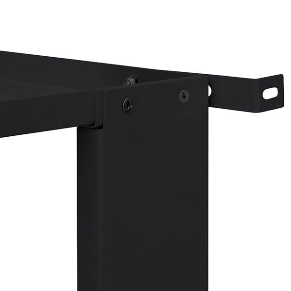 Grote foto vidaxl wasmachine pedestal 2 pcs zwart 127 x 54 5 x 32 5 cm staal witgoed en apparatuur wasmachines