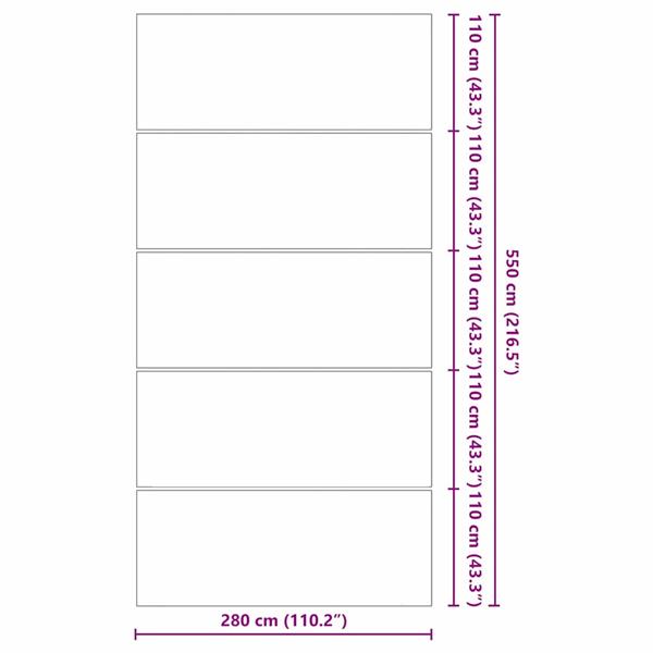 Grote foto vidaxl zwembad grondzeil zwart 550 x 280 cm niet geweven stof tuin en terras zwembaden toebehoren