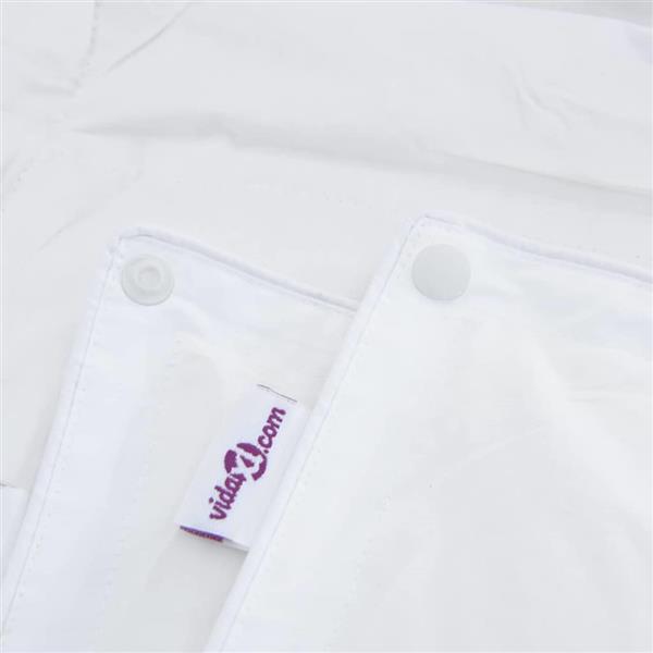 Grote foto vidaxl 2 in 1 dekbed wit 135 x 220 cm veren huis en inrichting bedden