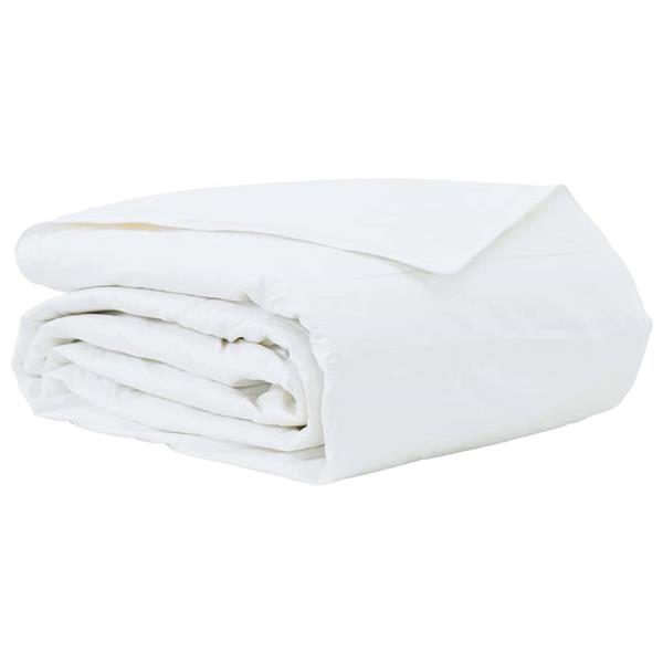 Grote foto vidaxl zomer dekbed wit 200 x 200 cm veren huis en inrichting bedden