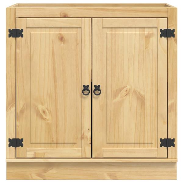 Grote foto vidaxl kast met plank honing 80 x 46 x 81 5 cm massief grenenhout huis en inrichting keukens