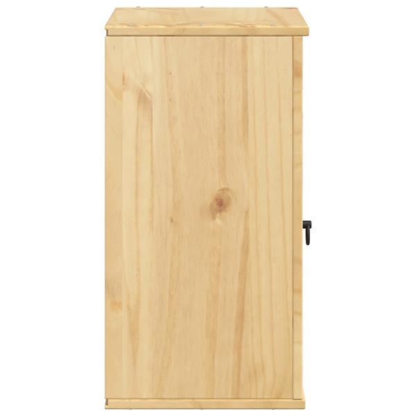 Grote foto vidaxl kast met plank honing 60 x 32 x 40 cm massief grenenhout huis en inrichting keukens