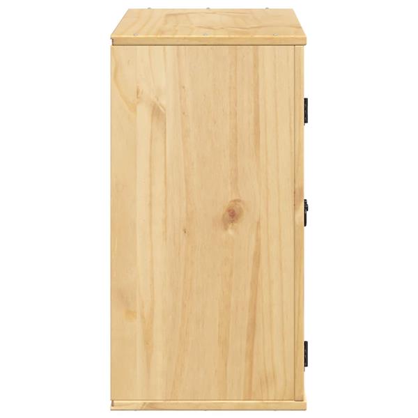 Grote foto vidaxl kast met plank honing 60 x 32 x 40 cm massief grenenhout huis en inrichting keukens