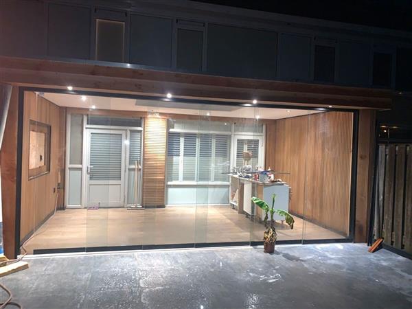 Grote foto trippel ayous thermowood 21mm dik 132mm werkende doe het zelf en verbouw hout en planken