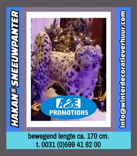 Grote foto groot wit hert verhuur witte props kerst diversen versiering