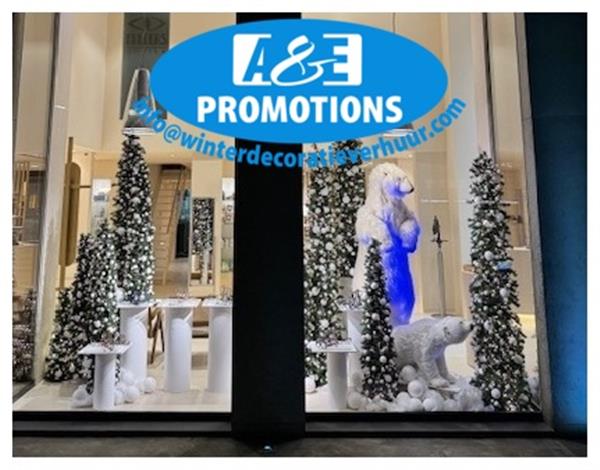 Grote foto groot wit hert verhuur witte props kerst diversen versiering