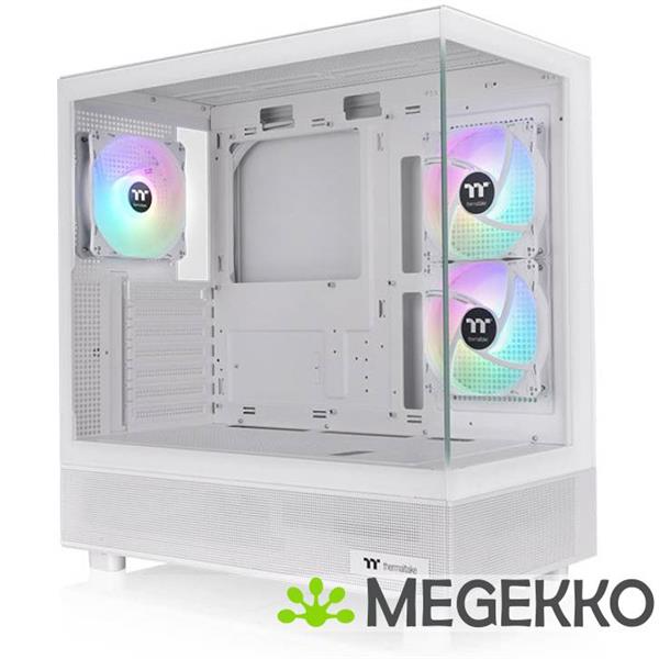 Grote foto thermaltake view 270 plus tg argb snow midi tower wit computers en software behuizingen en kasten