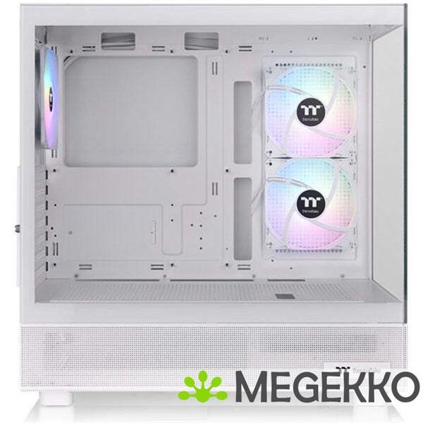 Grote foto thermaltake view 270 plus tg argb snow midi tower wit computers en software behuizingen en kasten