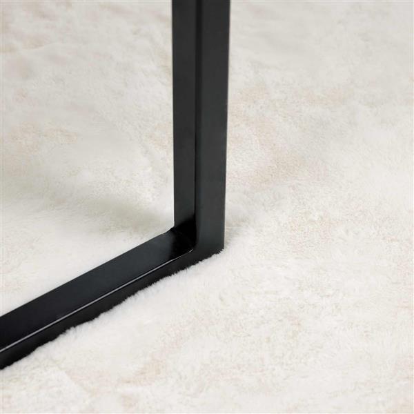 Grote foto vidaxl nep konijnenbont tapijt olite cr me 240 x 340 cm polyester huis en inrichting vloerbedekking en kleden