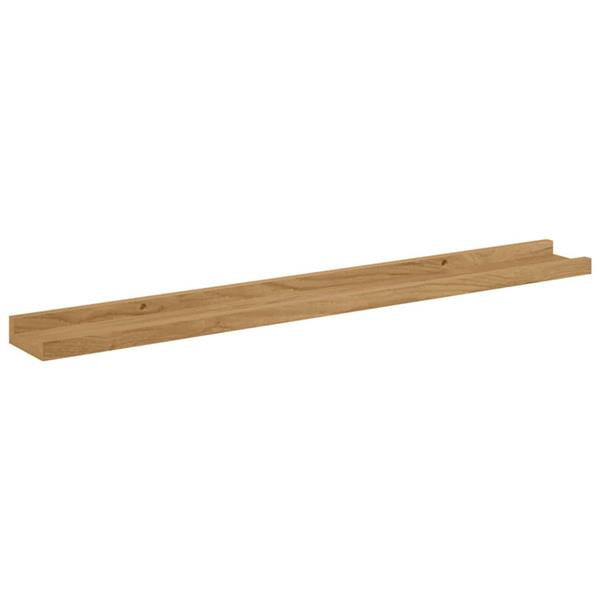 Grote foto vidaxl wandplank met plank 4 pcs bruin 80 x 9 x 3 cm bewerkt hout huis en inrichting woningdecoratie
