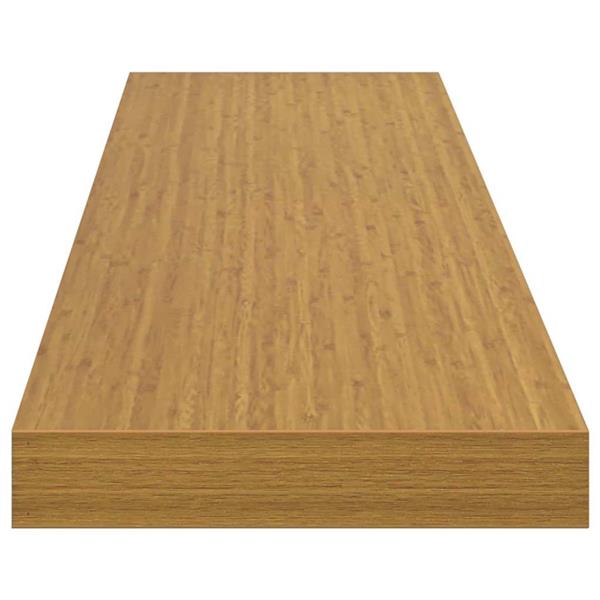 Grote foto vidaxl wandplank wandgemonteerd beige 120 x 23 5 x 4 cm bewerkt hout huis en inrichting woningdecoratie