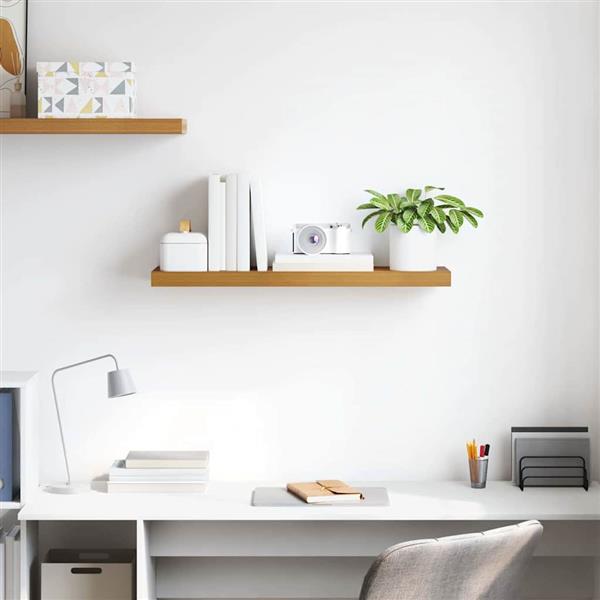 Grote foto vidaxl wandplank wandgemonteerd beige 80 x 23 5 x 4 cm bewerkt hout huis en inrichting woningdecoratie