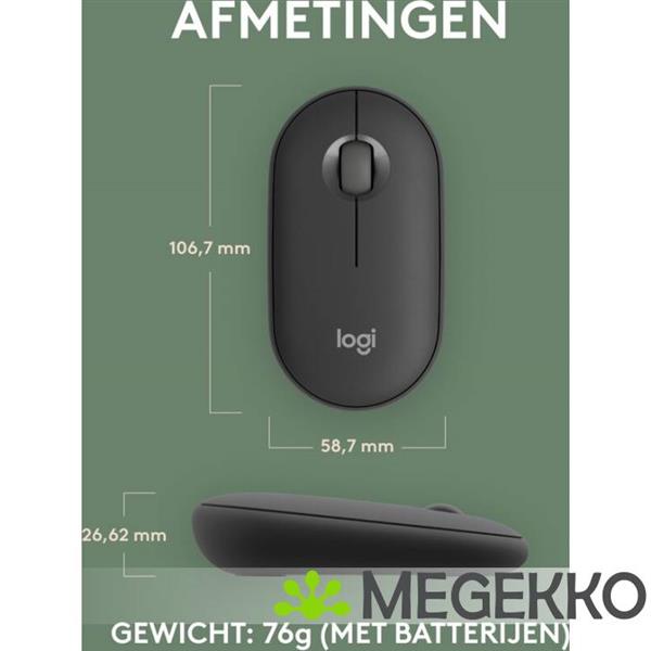 Grote foto logitech pebble 2 m350s zwart computers en software overige computers en software