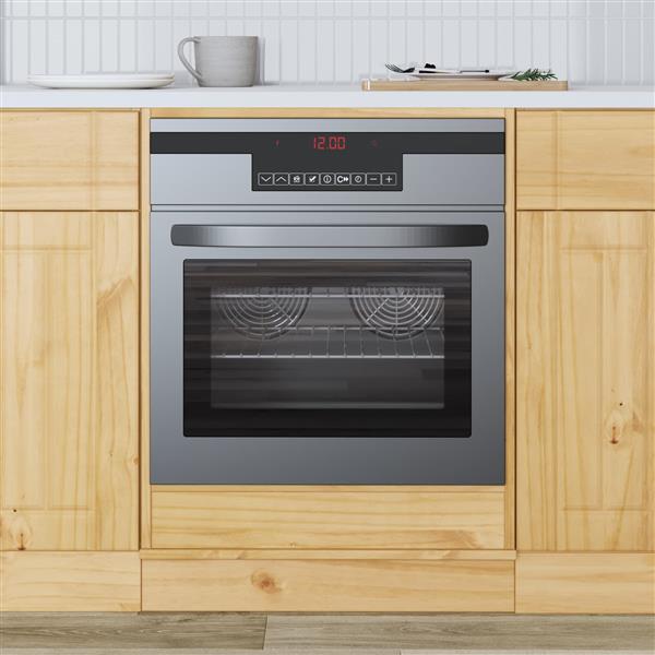 Grote foto vidaxl kast met opslag honing 60 x 46 x 81 5 cm massief grenenhout huis en inrichting keukens