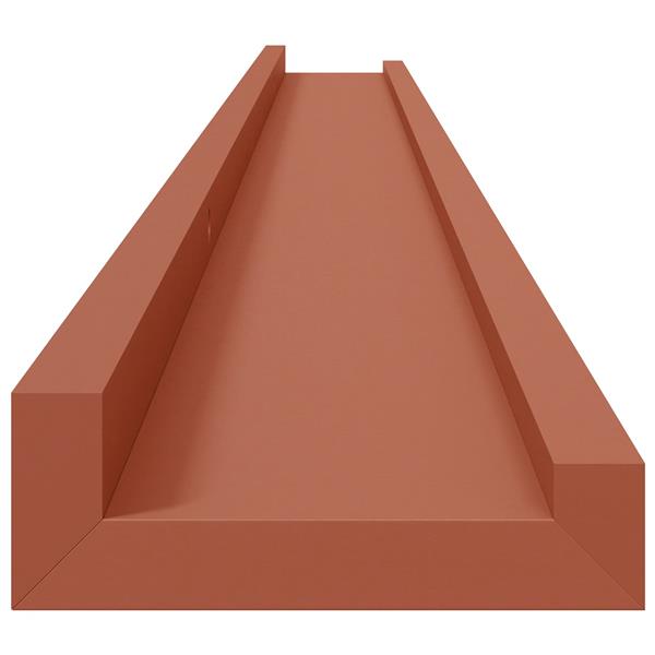 Grote foto vidaxl wandplank met plank 4 pcs rood 115 x 9 x 3 cm bewerkt hout huis en inrichting woningdecoratie