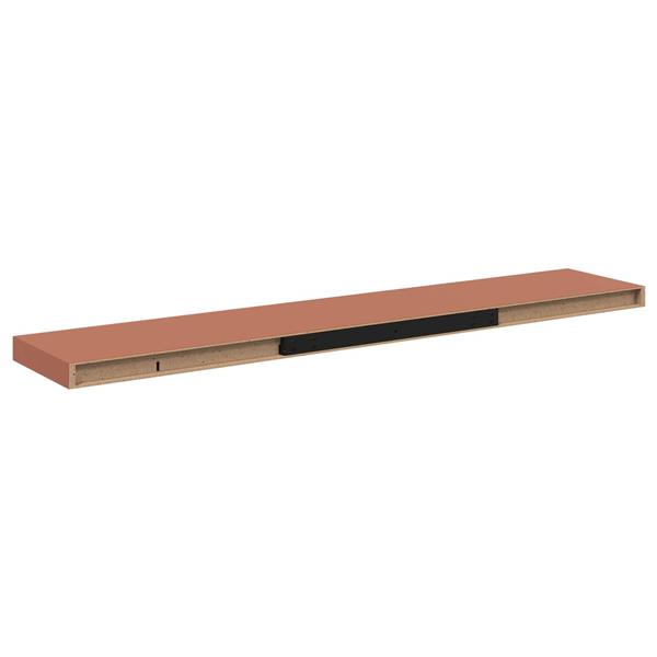 Grote foto vidaxl wandplank wandgemonteerd rood 120 x 23 5 x 4 cm bewerkt hout huis en inrichting woningdecoratie