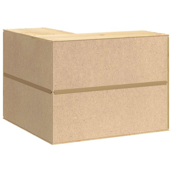 Grote foto vidaxl kast met plank honing 80 x 80 x 60 cm massief grenenhout huis en inrichting keukens