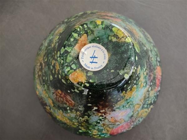 Grote foto 2 handgeschilderde glazen vazen huis en inrichting woningdecoratie