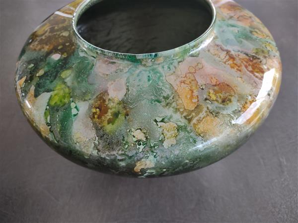 Grote foto 2 handgeschilderde glazen vazen huis en inrichting woningdecoratie