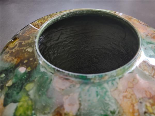 Grote foto 2 handgeschilderde glazen vazen huis en inrichting woningdecoratie