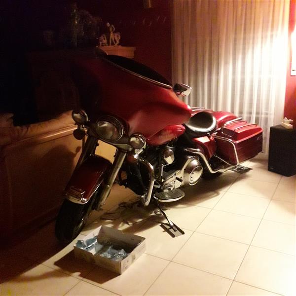 Grote foto moto harley motoren harley davidson