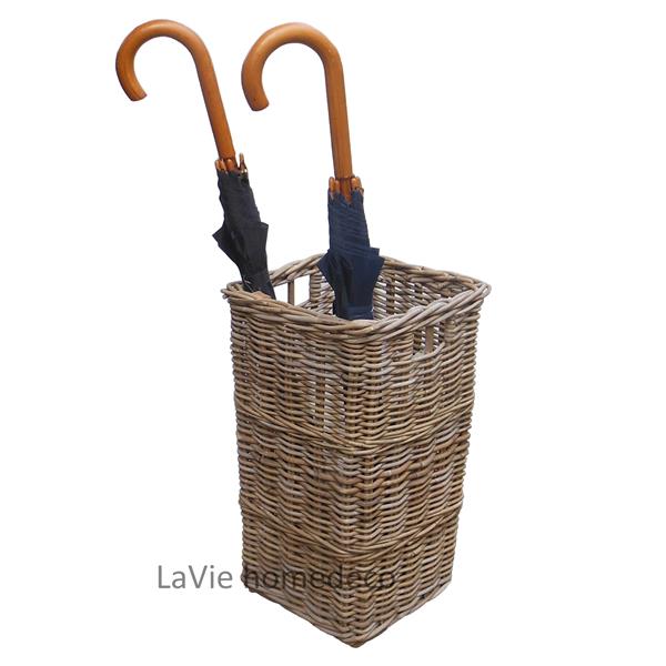 Grote foto rieten paraplumand square huis en inrichting schalen en manden