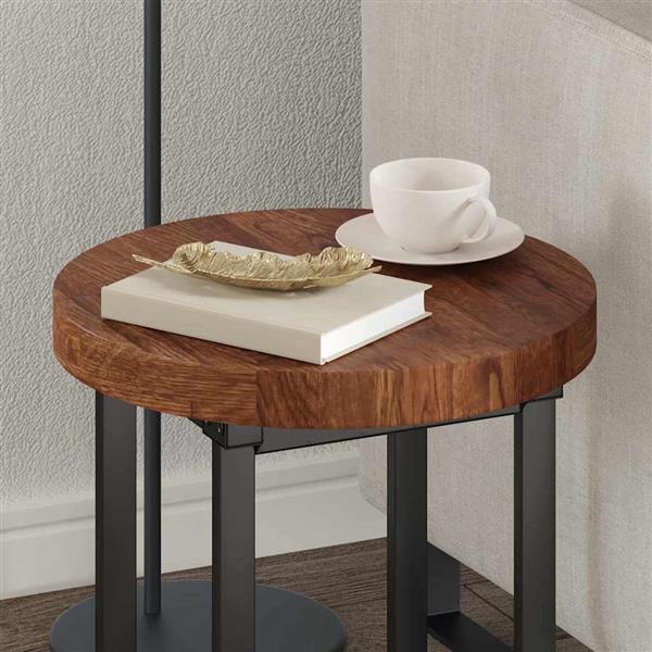 Grote foto vidaxl tafelblad donkerbruin 40 x 4 cm massief eikenhout antiek en kunst stoelen en banken