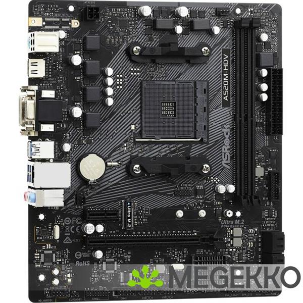 Grote foto asrock a520m hdv computers en software moederborden