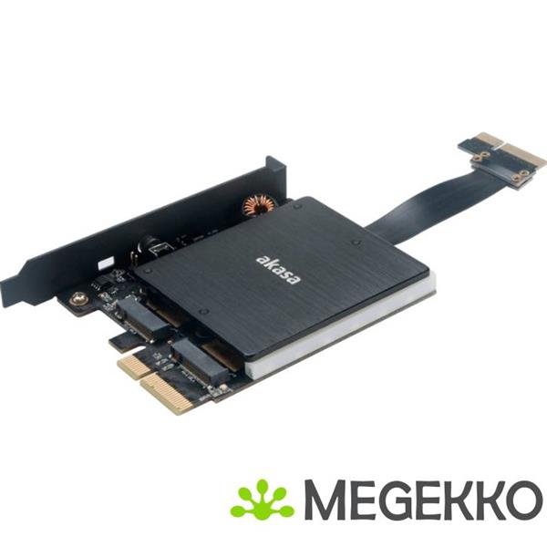Grote foto akasa ak pccm2p 04 interfacekaart adapter m.2 intern computers en software netwerkkaarten routers en switches