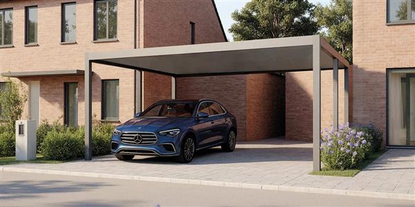 Grote foto maatwerk aluminium carport arqos tuin en terras tuinhuisjes en blokhutten