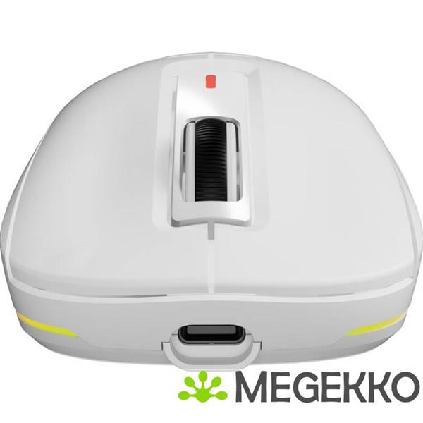 Grote foto genesis nmg 2194 zircon 660 pro gaming muis ambidextrous bluetooth usb type c wit computers en software overige computers en software