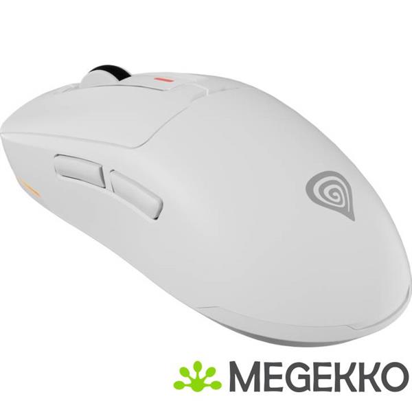 Grote foto genesis nmg 2194 zircon 660 pro gaming muis ambidextrous bluetooth usb type c wit computers en software overige computers en software