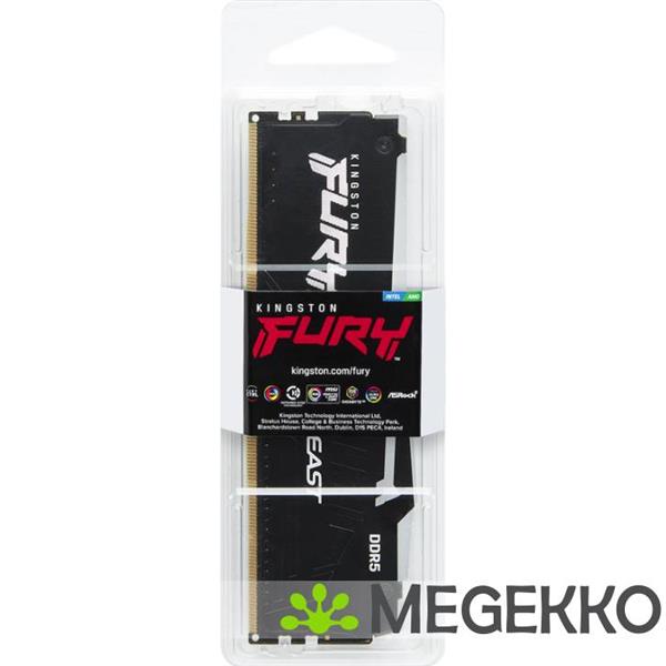 Grote foto kingston ddr5 fury beast rgb 1x32gb 6000 computers en software overige computers en software