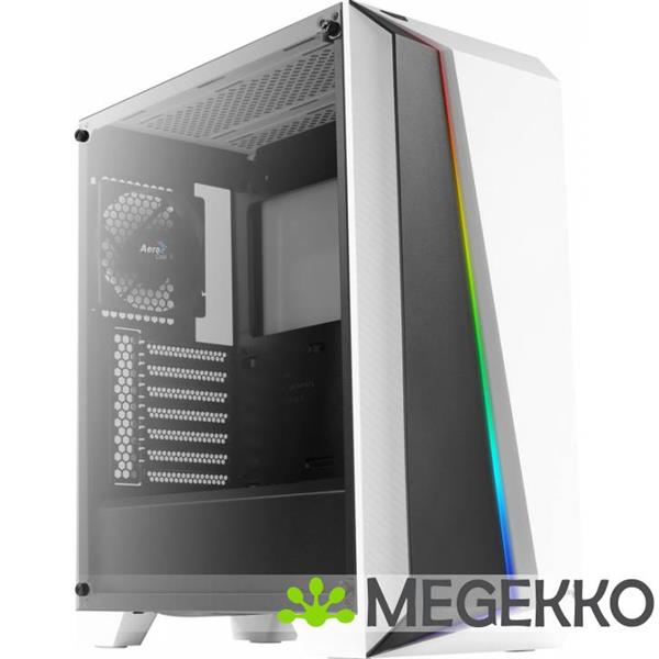 Grote foto aerocool cylon pro tempered glass wit computers en software behuizingen en kasten