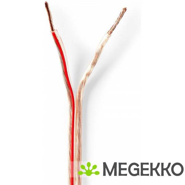 Grote foto speaker kabel 2x 1 50 mm2 15 0 m op rol transparant computers en software overige computers en software