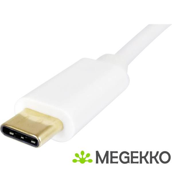 Grote foto equip 133460 audio kabel 2 x 3.5mm usb wit computers en software overige computers en software