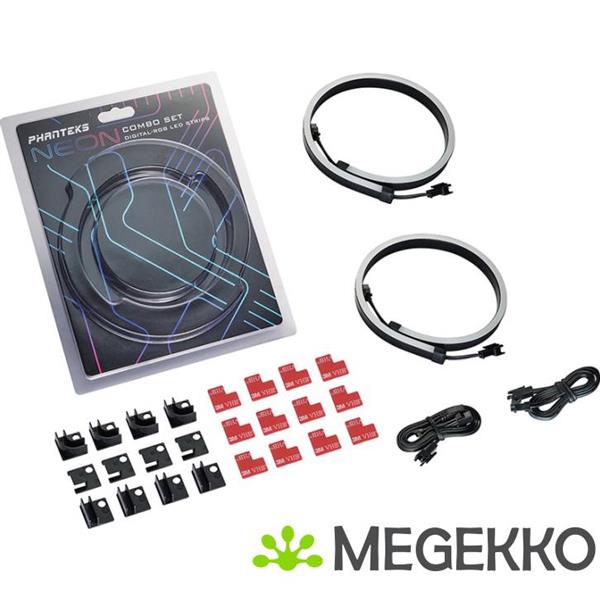 Grote foto phanteks neon digital rgb led combo kit computers en software overige computers en software