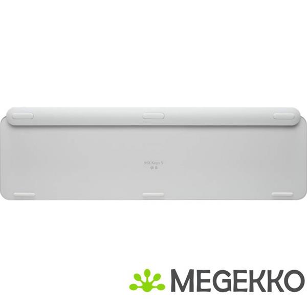 Grote foto logitech mx keys s grijs toetsenbord draadloos wit computers en software toetsenborden